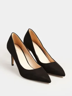 Long Tall Sally Black Point Court Shoes
