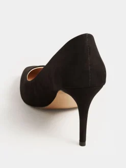 Long Tall Sally Black Point Court Shoes
