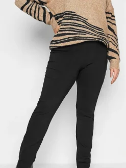 Long Tall Sally Black Stretch Straight Leg Trousers