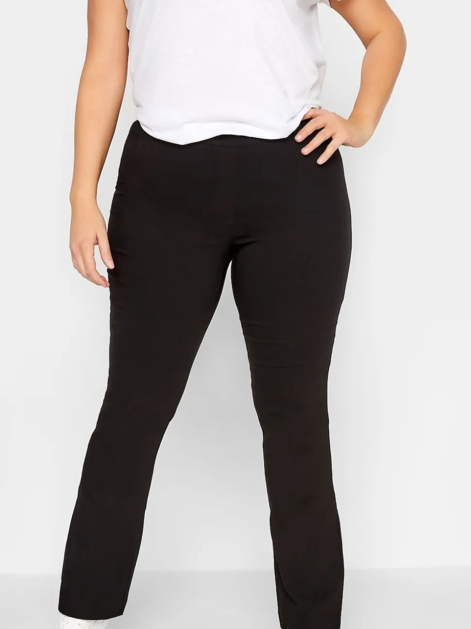 Long Tall Sally Black Stretch Bootcut Trousers