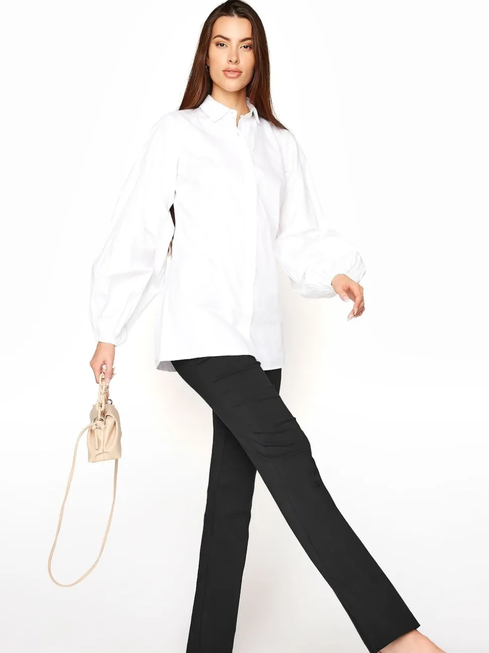 Long Tall Sally Black Stretch Bootcut Trousers