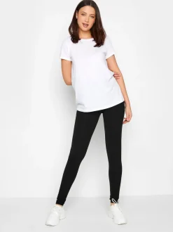Long Tall Sally Black Stretch Cotton Leggings 2 Pack