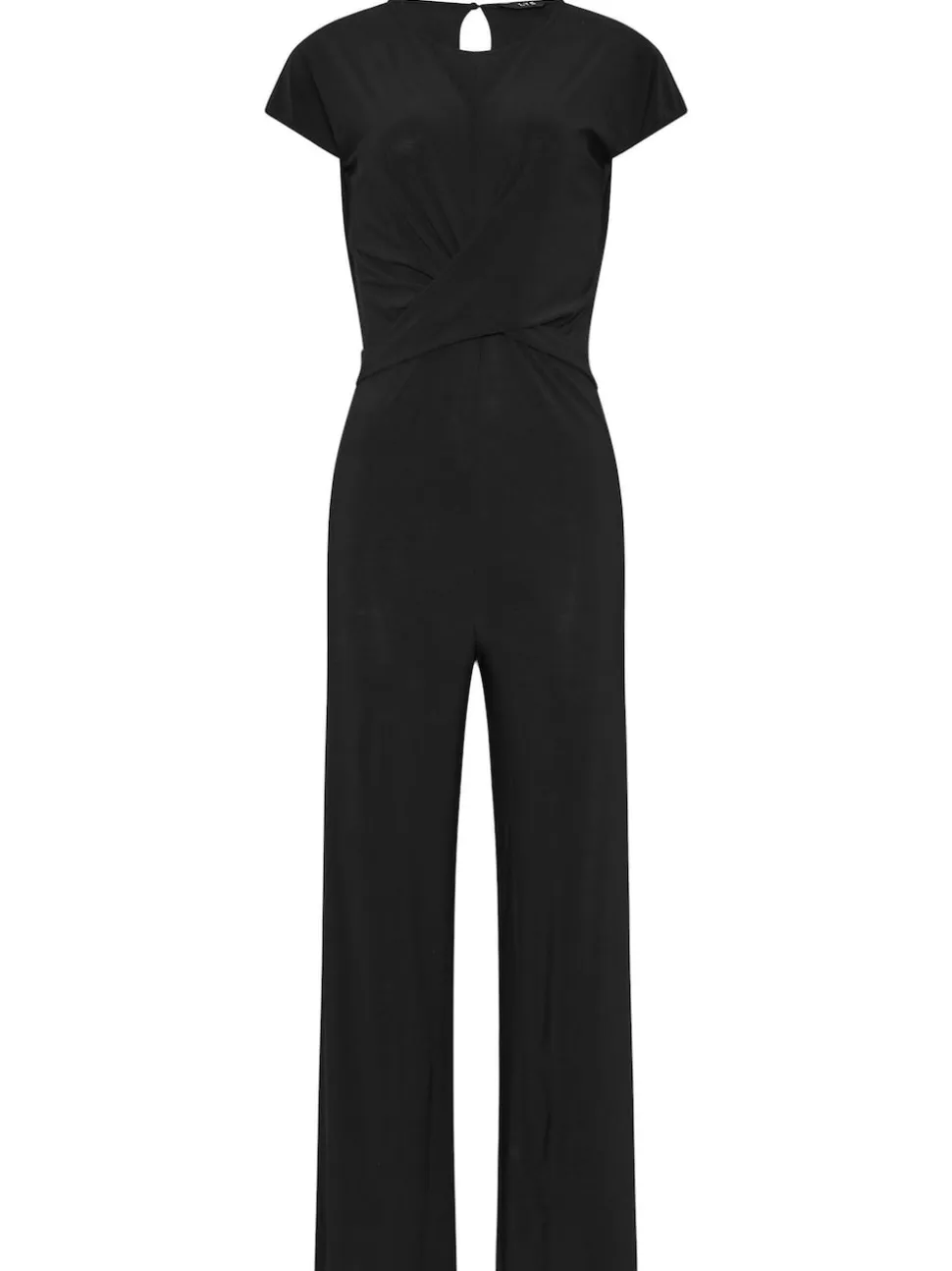 Long Tall Sally Black Twist Front ITY Jumpsuit