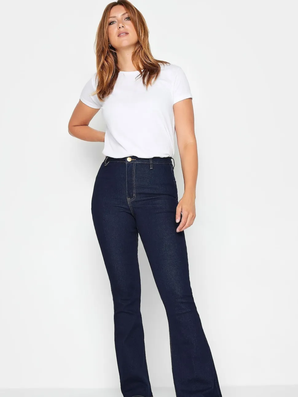 Long Tall Sally Blue Denim Kickflare Jeans
