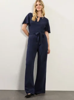 Long Tall Sally Blue Keyhole Jumpsuit
