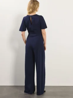 Long Tall Sally Blue Keyhole Jumpsuit