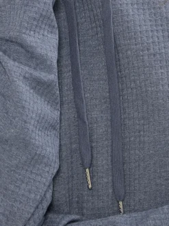 Long Tall Sally Blue Marl Waffle Cowl Neck Lounge Top