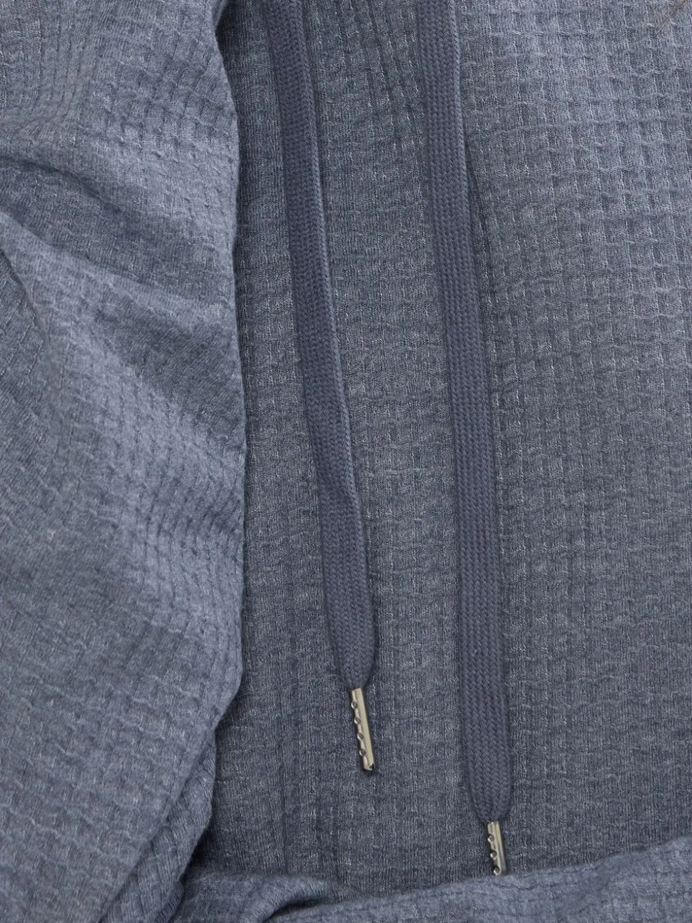 Long Tall Sally Blue Marl Waffle Cowl Neck Lounge Top