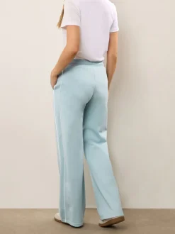 Long Tall Sally Blue Piped Wide Leg Joggers