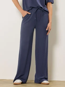 Long Tall Sally Blue Premium Wide Leg Joggers