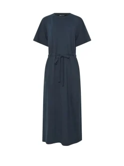 Long Tall Sally Blue Raglan Sleeve Tie Waist Maxi Dress