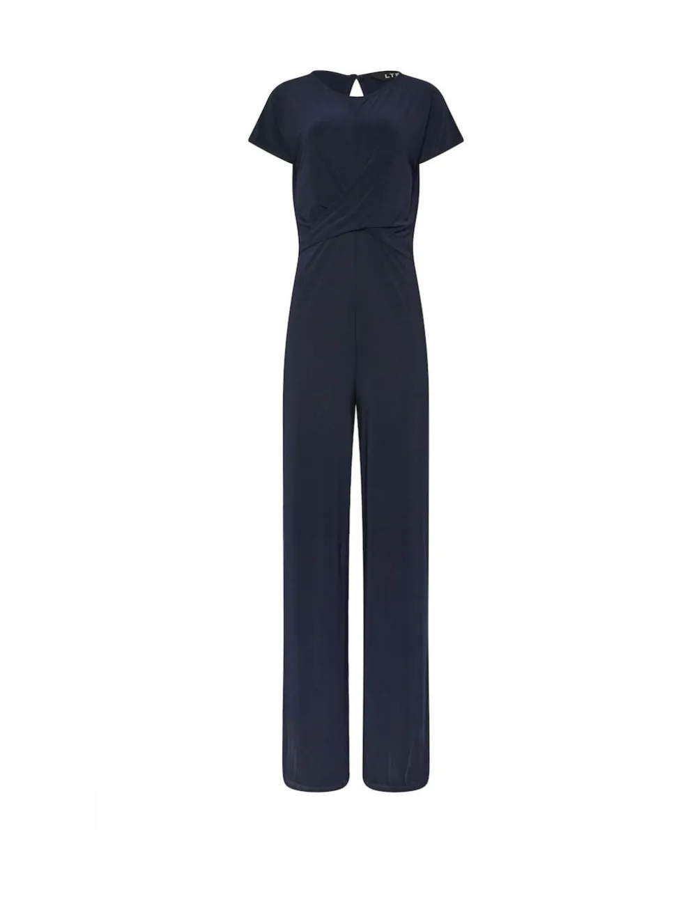 Long Tall Sally Blue Twist Front ITY Jumpsuit