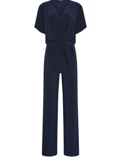 Long Tall Sally Blue V-Neck Wrap Jumpsuit
