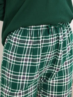 Long Tall Sally Green Check Pyjamas