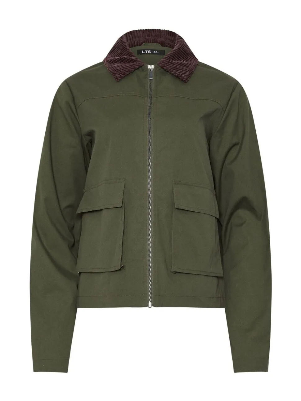 Long Tall Sally Green Cord Collar Barn Jacket