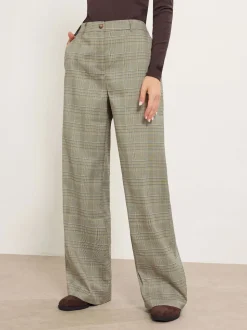 Long Tall Sally Green Wide Leg Trousers