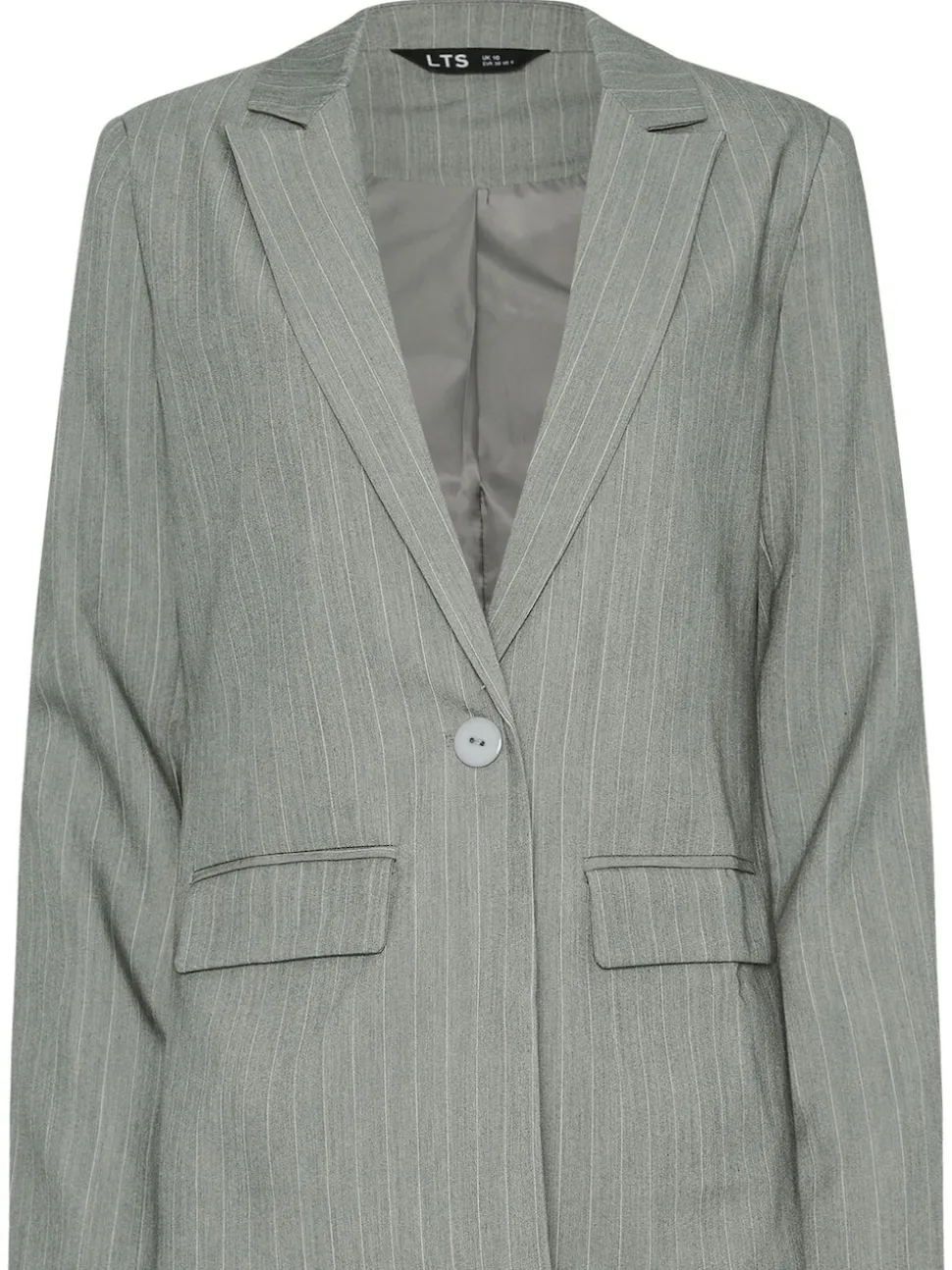 Long Tall Sally Grey Pinstripe Blazer