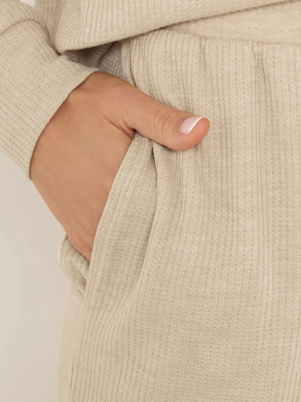 Long Tall Sally Natural Marl Cuff Lounge Joggers