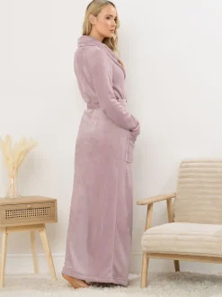 Long Tall Sally Pink Ribbon Shawl Maxi Robe