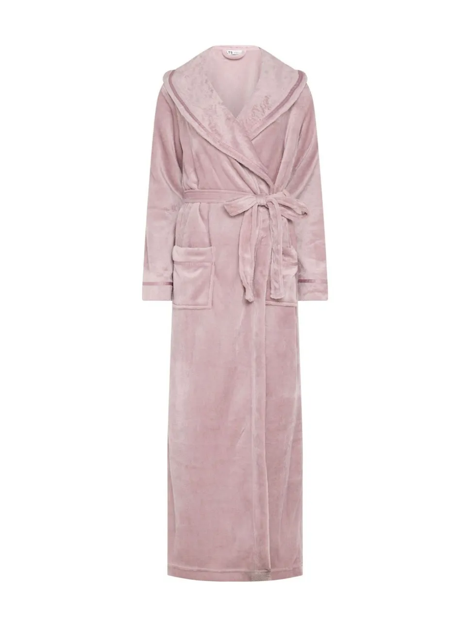 Long Tall Sally Pink Ribbon Shawl Maxi Robe