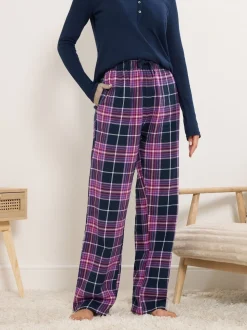 Long Tall Sally Purple Check Pyjamas