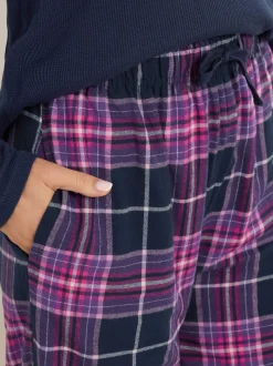 Long Tall Sally Purple Check Pyjamas
