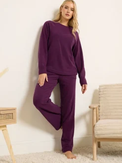 Long Tall Sally Purple Microfleece Joggers