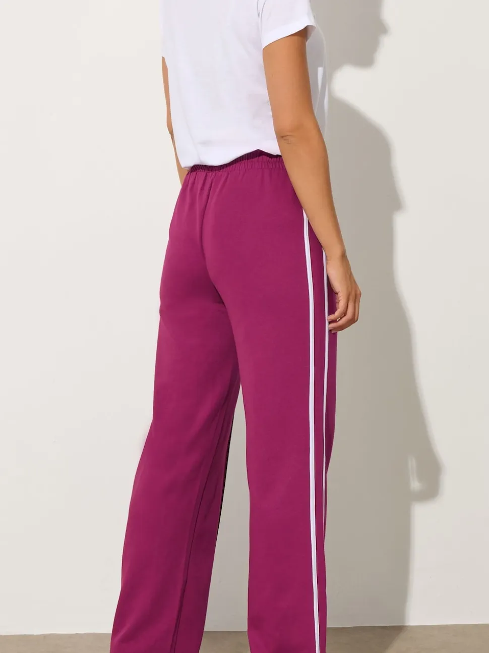 Long Tall Sally Red Two Stripe Joggers