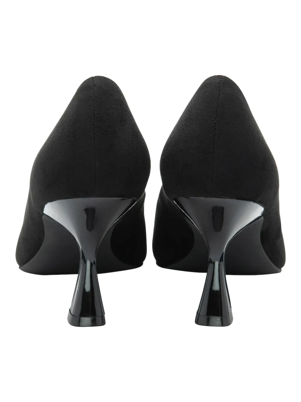 Lotus Black Heeled Shoes