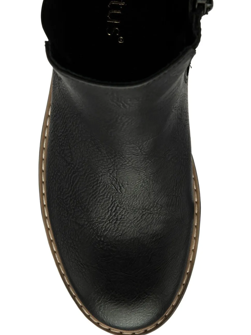 Lotus Black Wide Fit Casual Ankle Boots