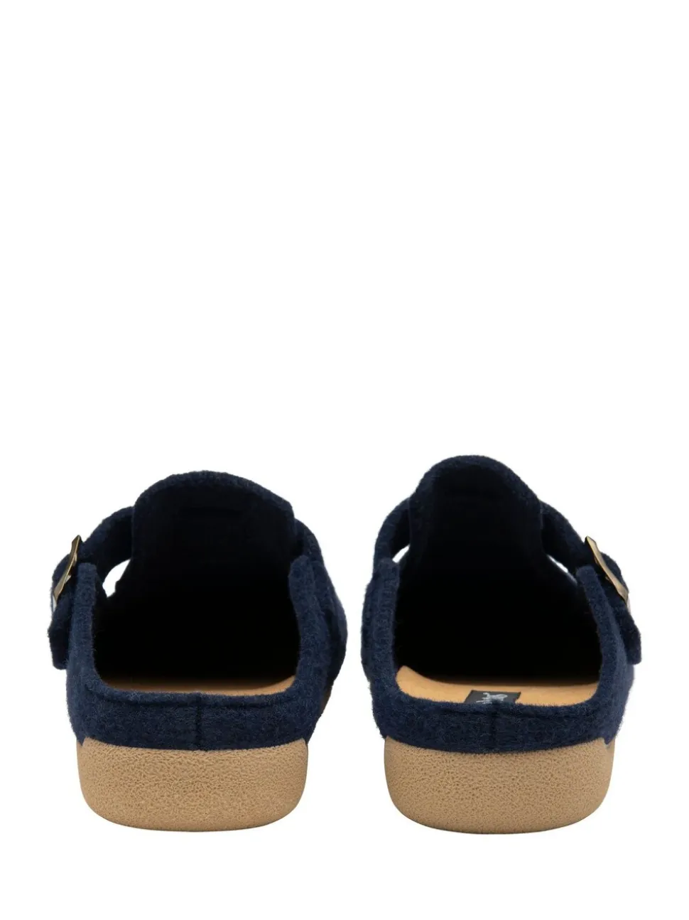 Lotus Blue Textile Mule Slippers