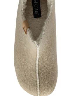 Lotus Natural Textile Bootie Slippers