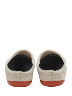 Lotus Natural Textile Flat Slippers