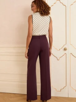 Love & Roses Berry Wide Leg Trousers