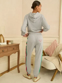 Love & Roses Grey Rainbow Tipped Jersey Loungewear Bottoms