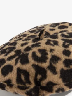 Love & Roses Leopard Beret Hat