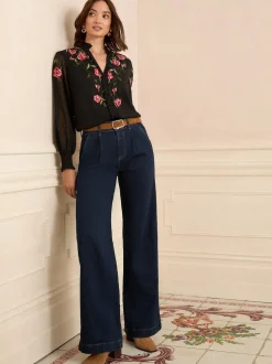 Love & Roses Rinse Blue Tailored Jeans