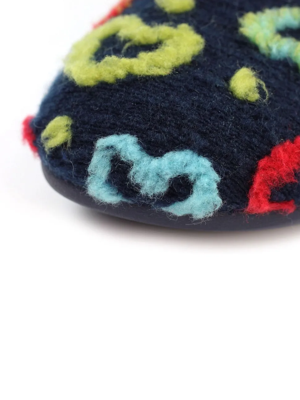 Lunar Blue Angel Heart Detail Bootie Slippers