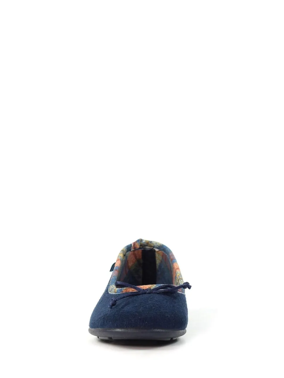 Lunar Blue Bow Tartan Trim Pump Slippers