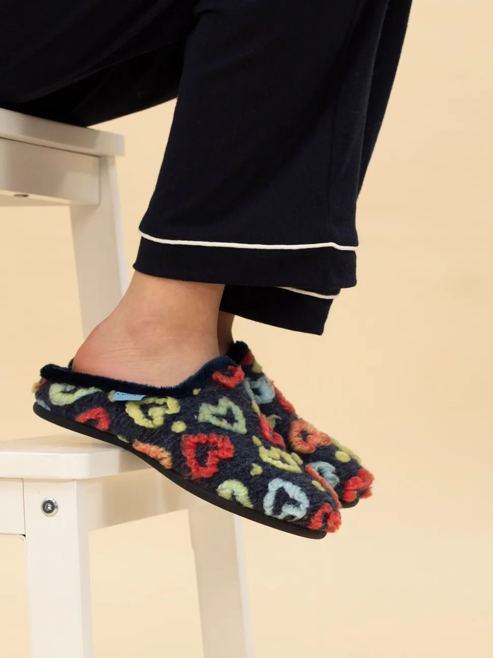 Lunar Blue Mule Slippers