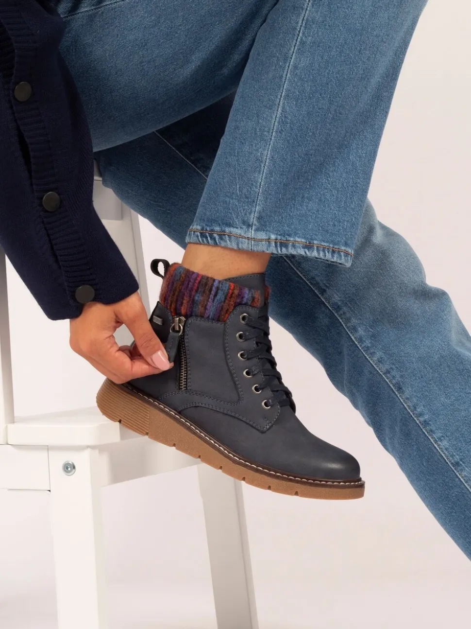 Lunar Blue Wide Fit California Boots