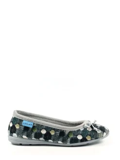 Lunar Grey Ladies Ballerina Slippers