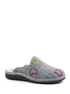 Lunar Grey Mule Slippers