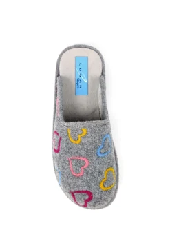 Lunar Grey Mule Slippers