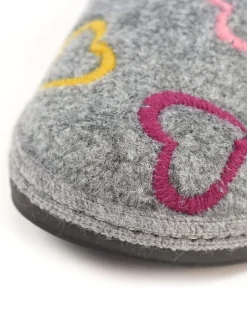 Lunar Grey Mule Slippers