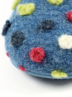 Lunar Light Blue Helix with Multi Spots Slippers