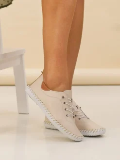 Lunar Natural Natural St Ives Plimsoll Shoes