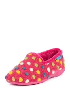 Lunar Pink Ladies Full Slippers