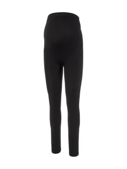Mamalicious Black Maternity Seamless Leggings