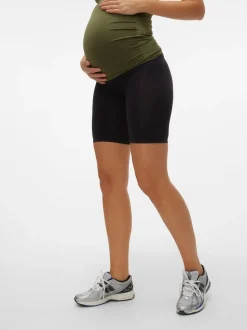 Mamalicious Black Maternity Seamless Leggings
